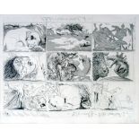 •AFTER PABLO PICASSO (1881-1973)Sueno y Mentira de Franco (Dream and Lie of Franco), etching and
