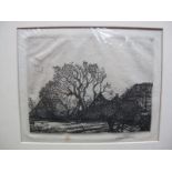•AFTER GRAHAM VIVIAN SUTHERLAND (1903-1980)Cudham, Kent, etching, signed in pencil in the margin,9.2