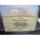 Wine - Chateau Dutruch Grand Poujeaux Moulis-en-Medoc 2008, 12 bottle orginal wooden case.