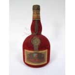 SPIRITS - 1960's Grand Marnier Red Felt Bottle, 70cl.