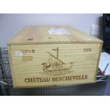 Wine - Chateau Beychevelle St Julien Medoc Bordeaux 2006, 12 bottle original wooden case.