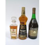 SPIRITS - Donjon Avec Du Cognac et dea amandes Benoit Serres, 70cl, 40%; Larsen Grande Fine