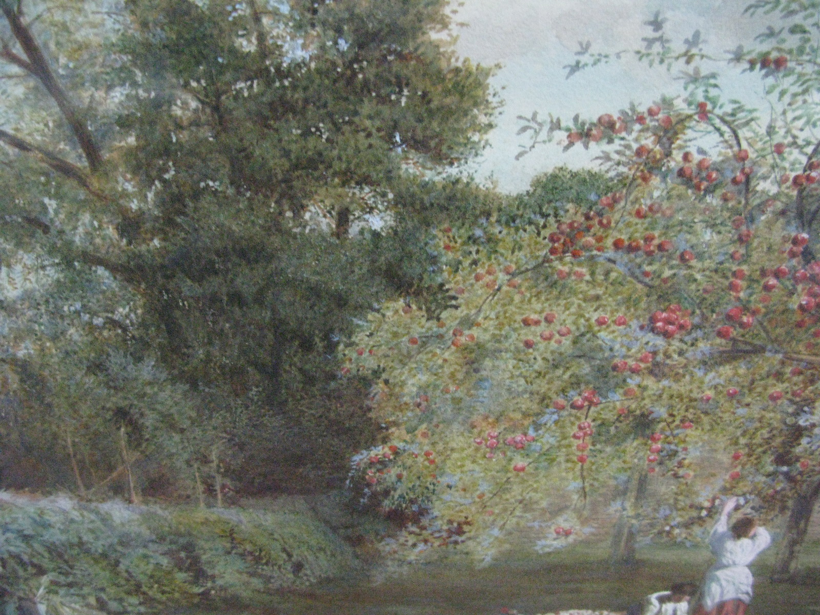 RICHARD PETER RICHARDS (1840-1877)Harvesting the Apples, watercolour, signed lower right,43 x 76. - Image 4 of 5