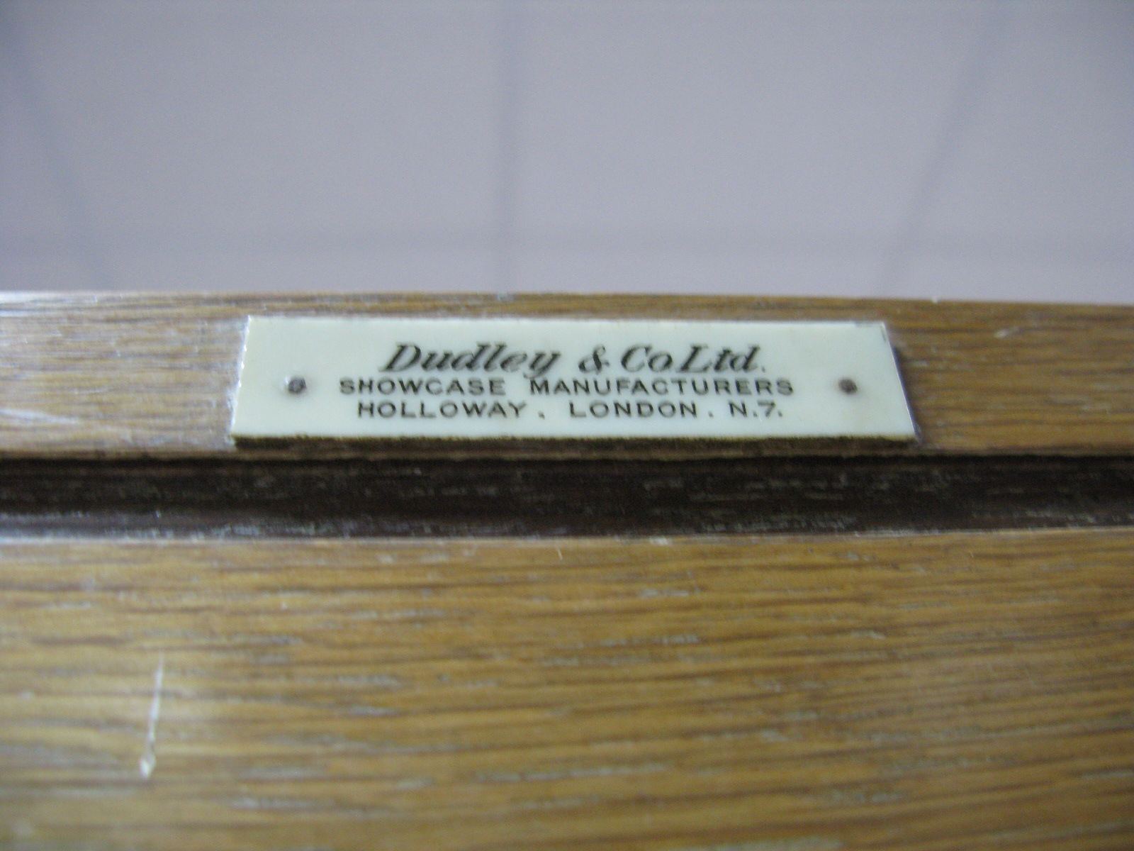 An Early - Mid XX Century Light Oak Haberdashery Shop Display Cabinet, bearing makers label " - Image 4 of 6