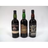 PORT - Tally Ho Fine Tawny Port; "Old (?) Port" Choice Old Douro; Choice Old Tawny Port C.O.T.  (3)