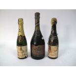 CHAMPAGNE - Launcelot & Co. Extra Reserve Cuvee 1955, 2 half bottles; Henkell & Co. Trocken