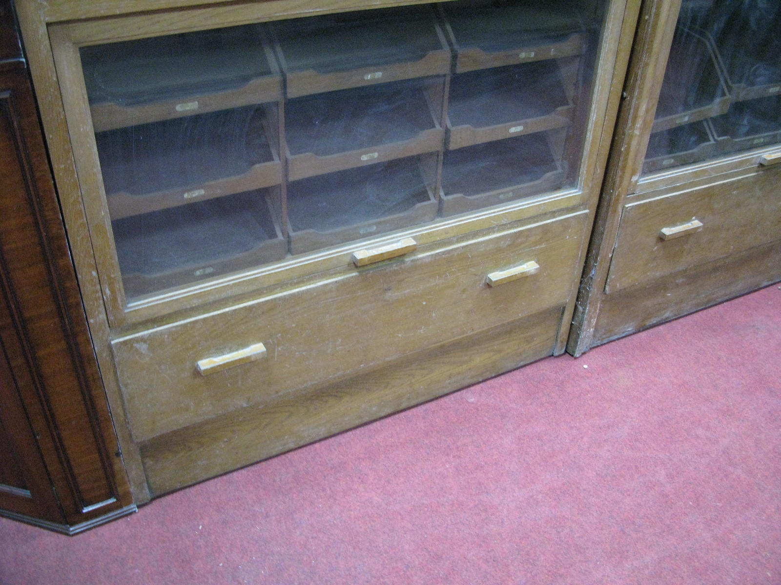 An Early - Mid XX Century Light Oak Haberdashery Shop Display Cabinet, bearing makers label " - Image 5 of 6