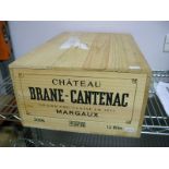 Wine - Chateau Brane-Cantenac Margeau 2006, 12 bottle original wooden case.