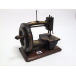 A Late Victorian Cast Iron Manual Sewing Machine, by Hopkinson Brothers, Doncaster, black