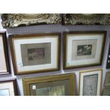 Frank Paton Pair of Etchings, "No at Home" and "Rough and Ready", each with caricature images and