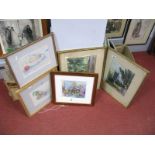 # (Frank) H.F. Constantine Four Signed Watercolours, "Fresh Morning" 21 x 28cms, a still life of