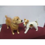 Beswick Airedale Terrier and a Golden Labrador.