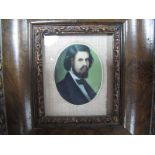 E. Solky(?) Oval Miniature of Bearded Gentleman, 6 x 4.5cms.