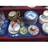 Copenhagen Xmas and Golfing Plates, Beswick "Tony Weller" character jug, other character jug,