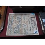 A XIX Century Sampler, by Jane Smith, aged 10, 1867, featuring high and low case alphabet and