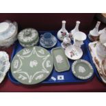 Wedgwood "Hathaway Rose" and Jasperware Ceramics:- One Tray