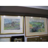 # (Frank) H.F. Constantine Watercolour "Mayfields", signed lower right, 37 x 50.5cms, and a