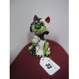 Lorna Bailey - Tiny Ratcatcher the Cat, limited edition 1/1 in this colourway.