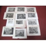 # Twelve Hogarth Engravings, other prints, including "Scotch Washing", London, Hampstead Heath. (