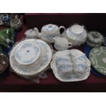 A Quantity of Minton "Belbrachen" Pattern China Tea and Dinnerware, (approximately twenty-five
