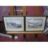 W. Lowe Pair of Watercolours, "Dobbin Hill, Ecclesall", signed, and "Rivelin Valley, Walkley", 11