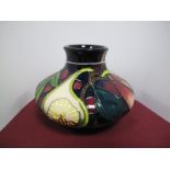 A Moorcroft Pottery Vase, decorated in the Queens Choice design by Emma Bossons, shape 402/3,