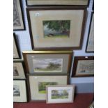# George Hamilton Constantine Watercolour of a Woodland Scene, signed lower left, together with