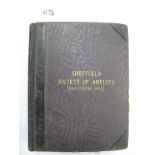 Sheffield Society of Artists Minutes Book, 1930-1953. (Formerly part of Lot 814 in auction 08/05/