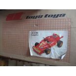 A Childs Pedal Car in the Form of a Ferrari Formula One Racer, by TT Toys of Italy. C. 1980,