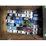 Twenty Nine All Different American Outline Diecast Police Cars by Road Champs and Others,