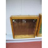 Purpose Built Wooden Wall Mounted Toy or Similar Glass Fronted Display Cabinet Complete with