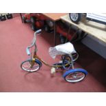A C. 1970's Tri-ang "Superjet" Childs Tri-cycle. Chain driven. One mudguard present but detached.
