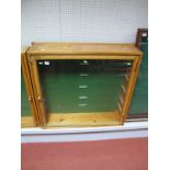 Purpose Built Wooden Wall Mounted Toy or Similar Glass Fronted Display Cabinet Complete with