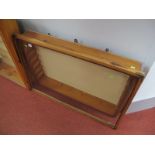 Purpose Built Wooden Wall Mounted Toy or Similar Glass Fronted Display Cabinet Complete with