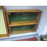 Purpose Built Wooden Wall Mounted Toy or Similar Glass Fronted Display Cabinet Complete with