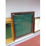 Purpose Built Wooden Wall Mounted Toy or Similar Glass Fronted Display Cabinet Complete with