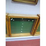 Purpose Built Wooden Wall Mounted Toy or Similar Glass Fronted Display Cabinet Complete with