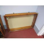 Purpose Built Wooden Wall Mounted Toy or Similar Glass Fronted Display Cabinet Complete with