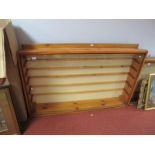 Purpose Built Wooden Wall Mounted Toy or Similar Glass Fronted Display Cabinet Complete with