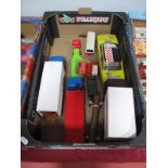 A Quantity of Mid XX Century Diecast and Plastic Toy Vehicles, by Betal, Crescent, Tri-ang,