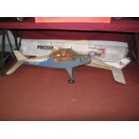 Two Large Scale Remote Control Aircraft, both of wooden construction. Both unfinished projects,