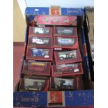 Approximately Thirty Five Matchbox Models of Yesteryear, all in red perspex boxes. All different.