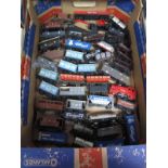 Approximately Forty "OO" Scale Goods and Freight Wagons by Hornby and Others. Including cranes,