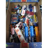 A Quantity of Loose and Boxed Diecast Vehicles by Corgi, Matchbox and Others. Including commercials,