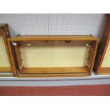 Purpose Built Wooden Wall Mounted Toy or Similar Glass Fronted Display Cabinet Complete with