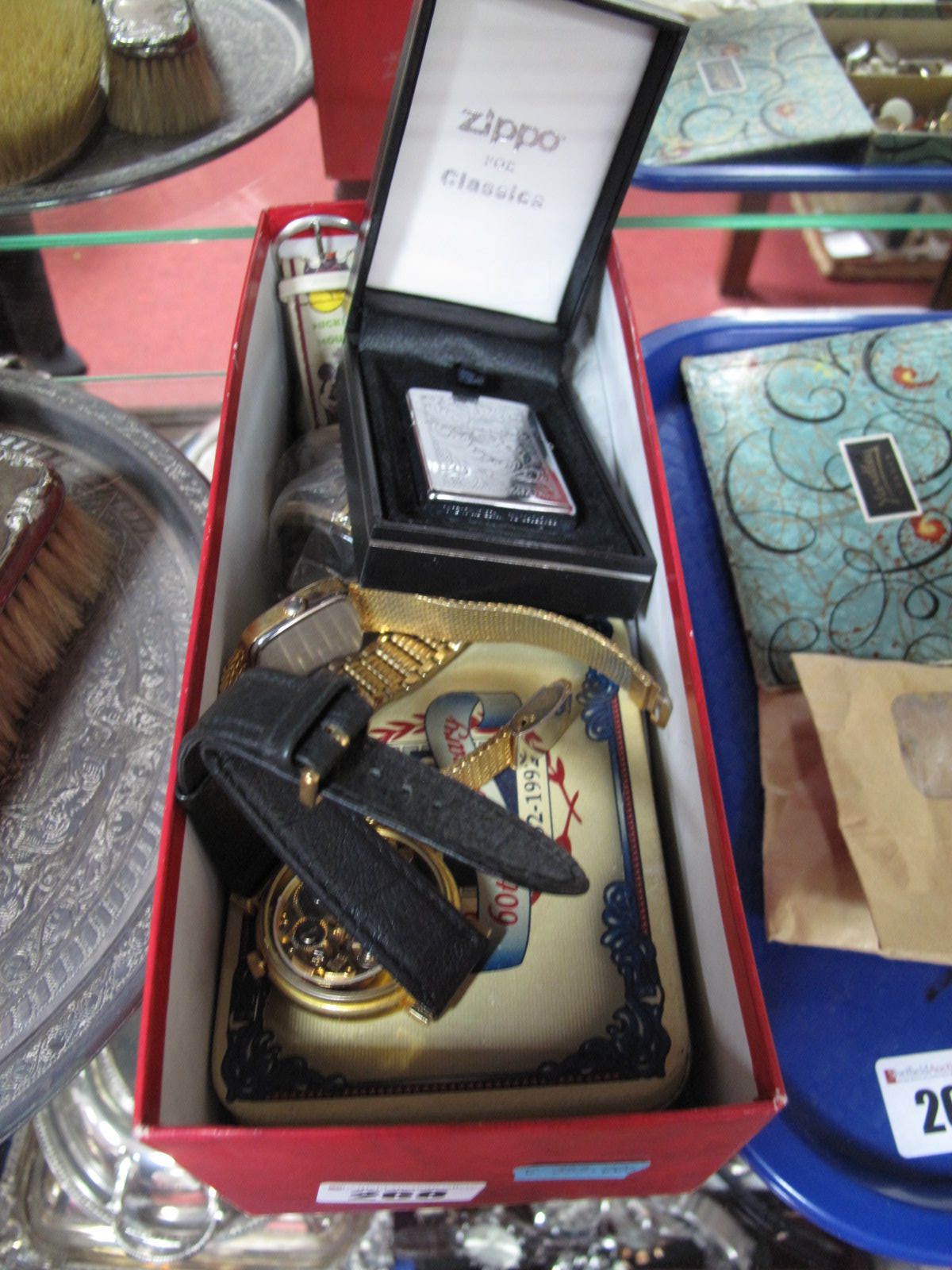 Seiko, Accurist, Mickey Mouse, Quemex, Cartiear and Other Watches, two Zippo and other lighters.