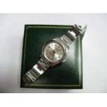 Rolex; A Lady's Oyster Perpetual Stainless Steel Wristwatch, ref:177200, the signed dial with part