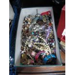 A Large Mixed Lot of Assorted Costume Jewellery :- One Box