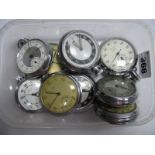 A Collection of Assorted Openface Pocketwatches, including Smiths 1/5th Seconds stopwatch etc.