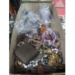 Ladies Costume Jewellery, earrings, ladies brooches, etc.